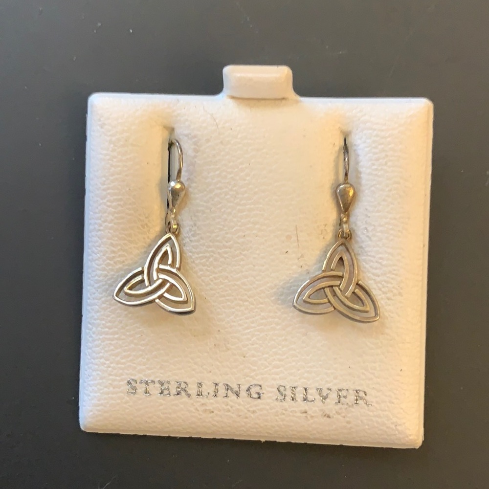 Irish Trinity Sterling Silver earrings Solvar eu